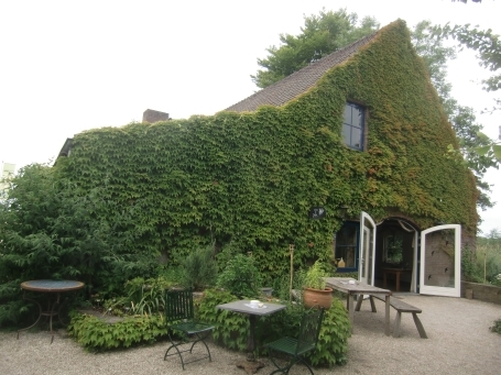 Steyl : Maashoek, Botanischer Garten Jochumhof, der Garten wurde von Pater Peter Jochum 1933 mit mediterranen Pflanzen angelegt. Im Bild zu sehen, das Teehaus, darin befindet sich ein Cafe.